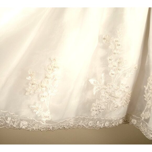 Communion Gown NWT Beautiful Applique Beading and Crystals Stunning! - Picture 10 of 16
